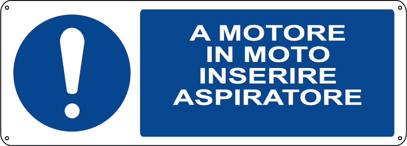 A motore in moto inserire aspiratore orizzontale