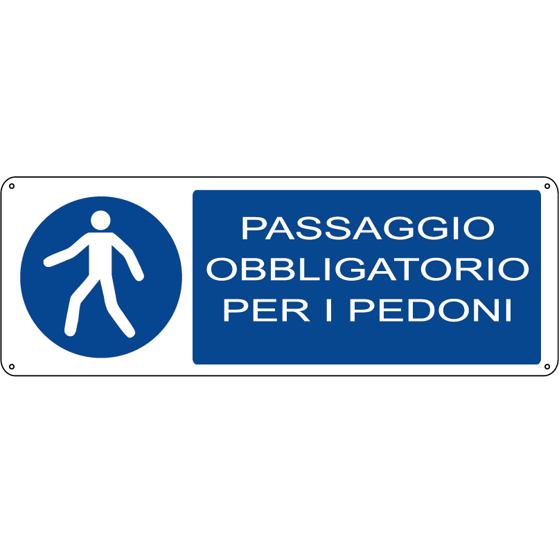 Passaggio obbligatorio per i pedoni orizzontale