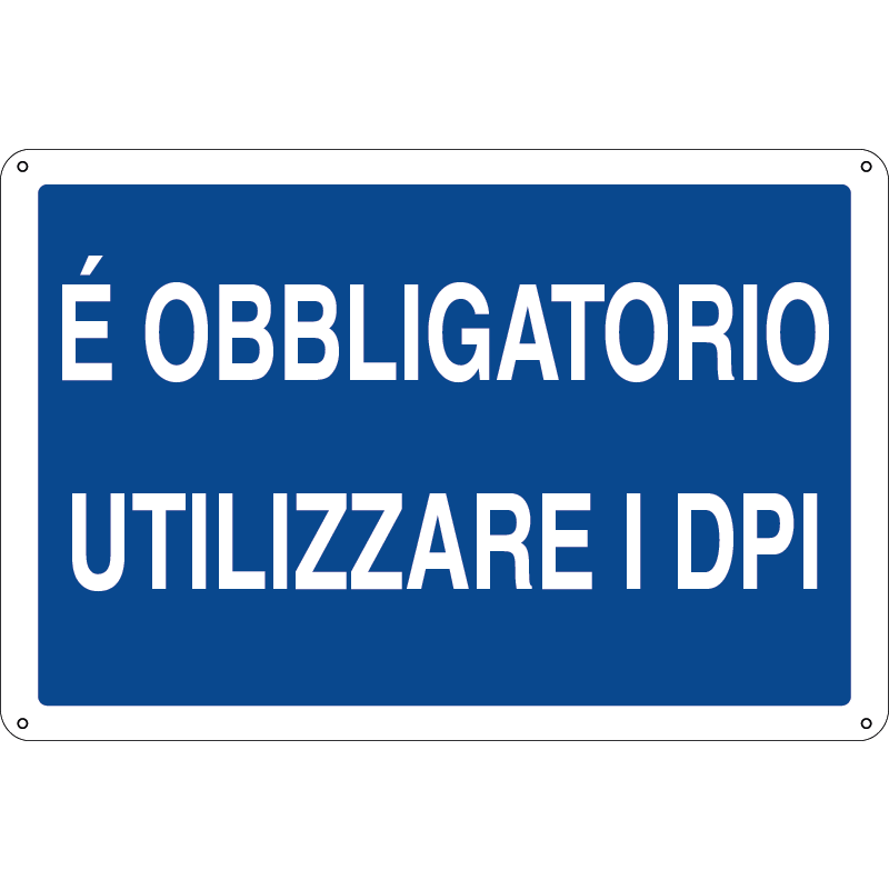 E' obbligatorio utilizzare i DPI - cod. 140050