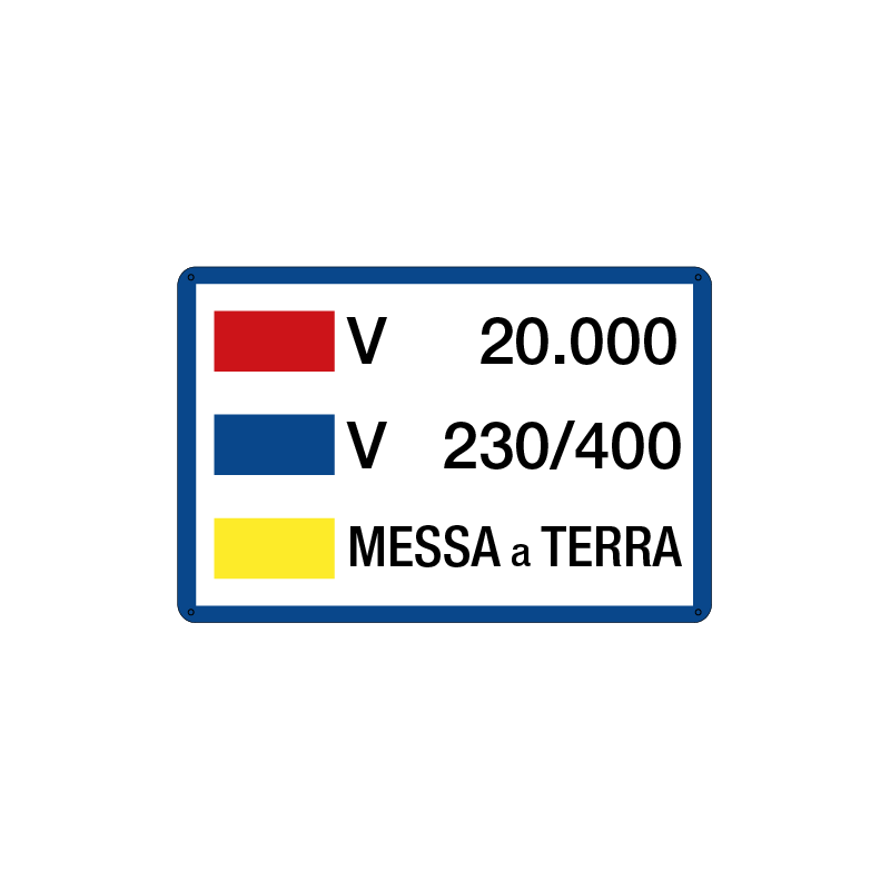 V 20.000 - V 230-400 - Messa a terra