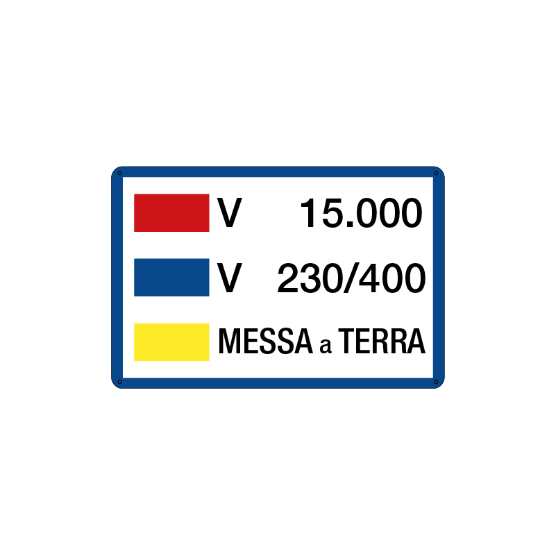 V 15.000 - V 230-400 - Messa a terra
