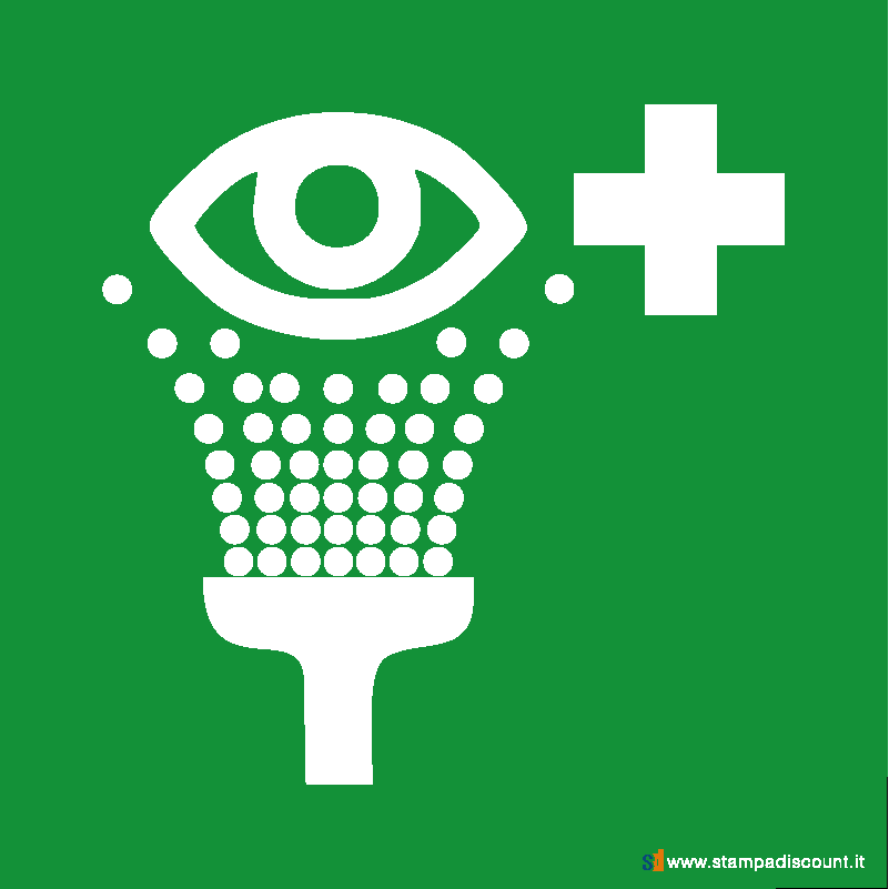 Lavaocchi di emergenza quadrato