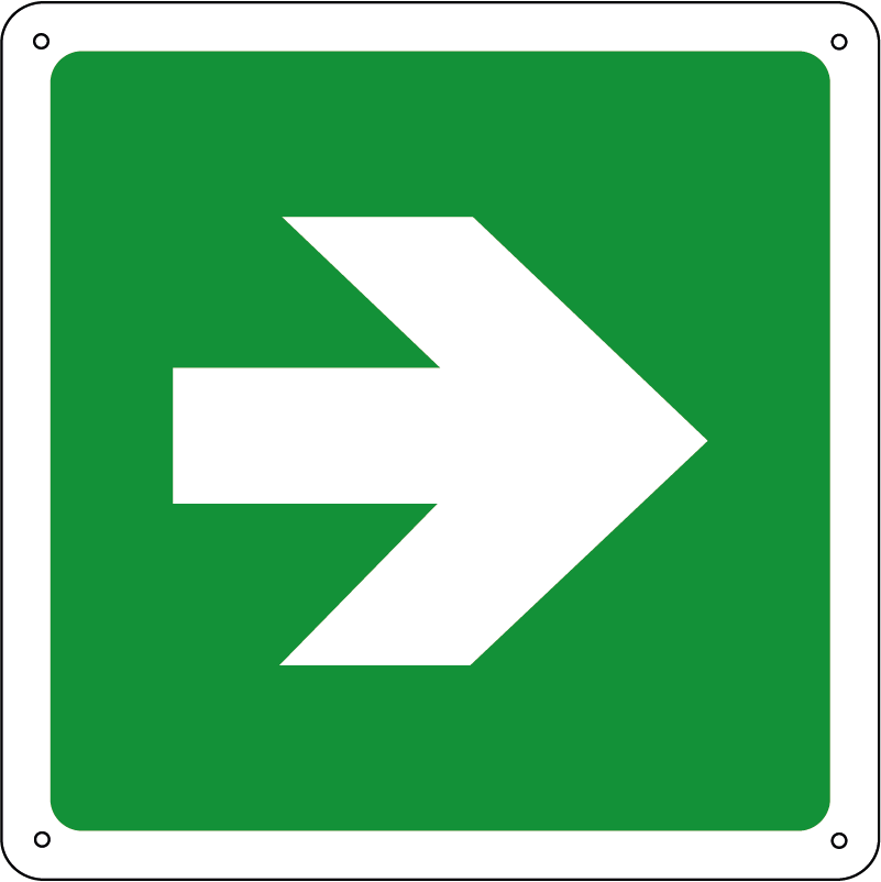  Freccia 90° quadrato