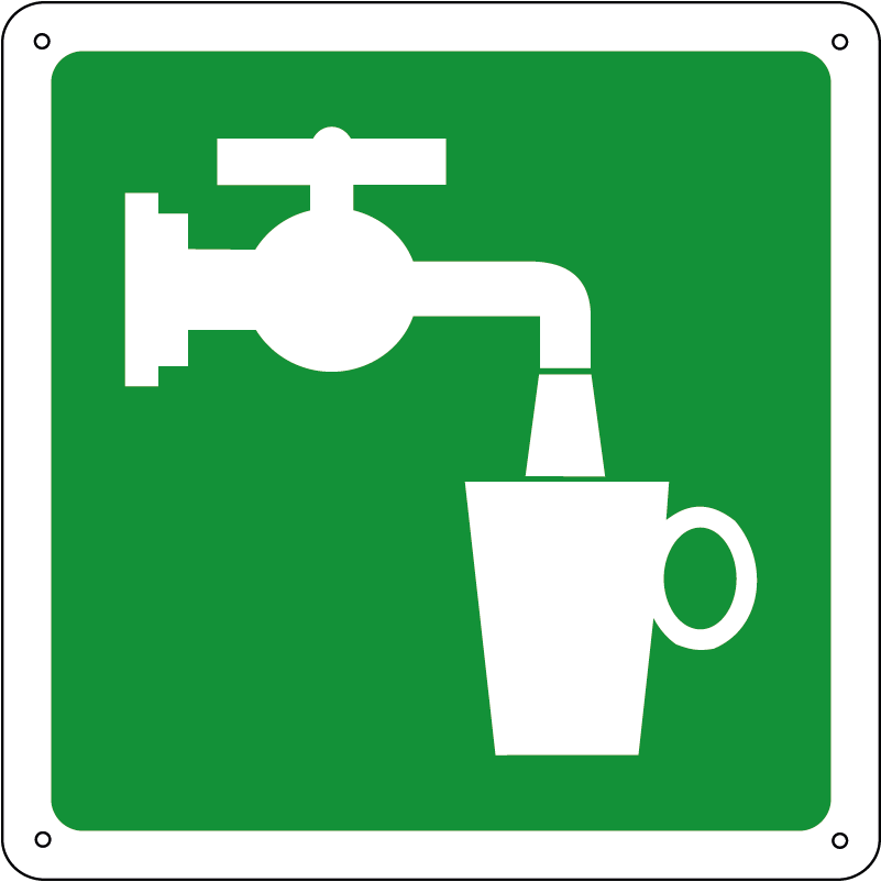 Acqua potabile quadrato