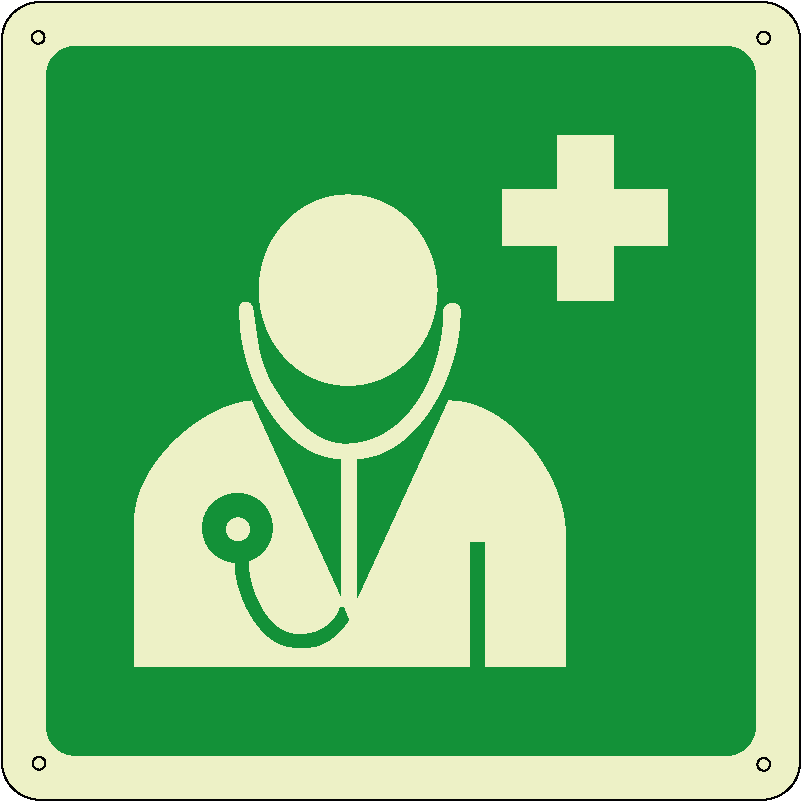 Dottore quadrato luminescente