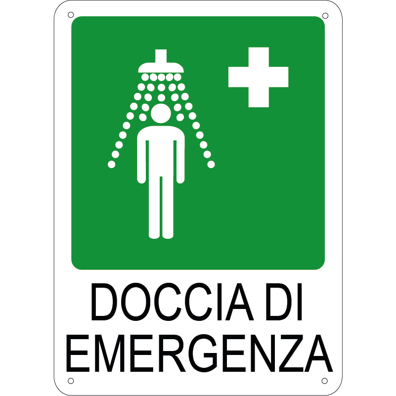 Doccia di emergenza verticale