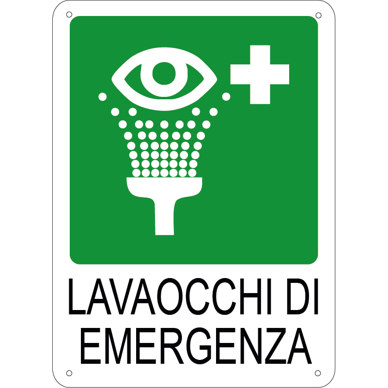 Lavaocchi di emergenza verticale