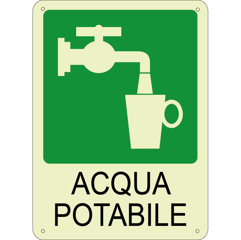 Acqua potabile verticale luminescente