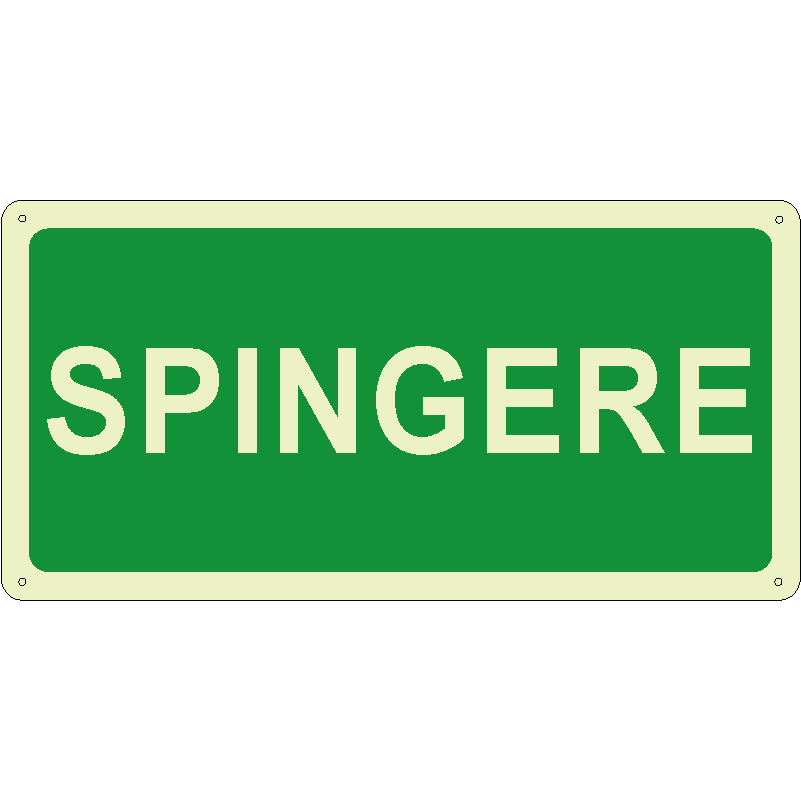 Spingere orizzontale luminescente