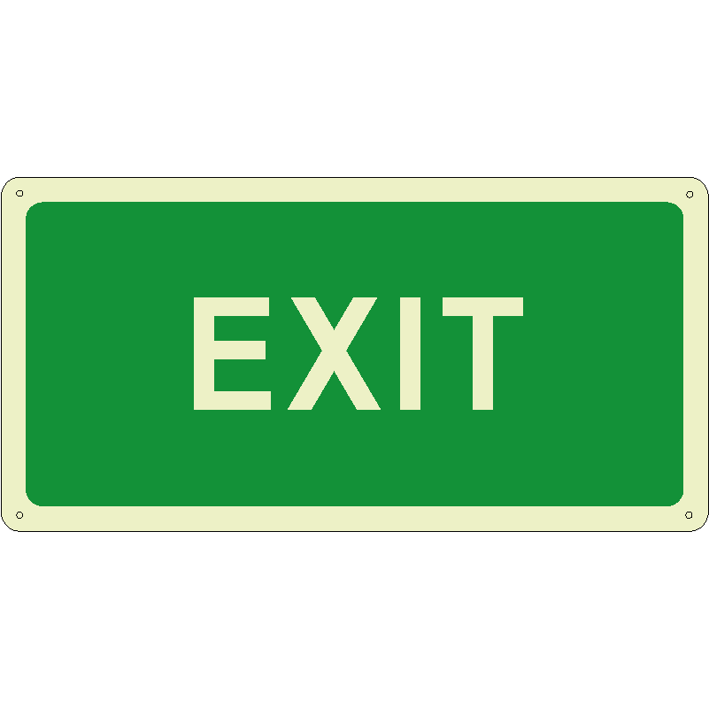 Exit orizzontale luminescente