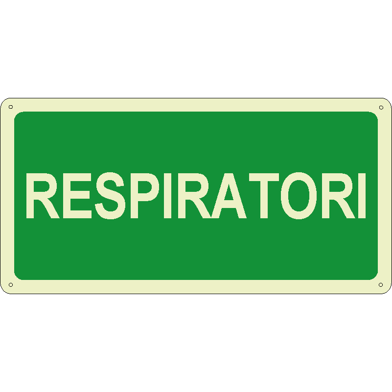 Respiratori orizzontale luminescente