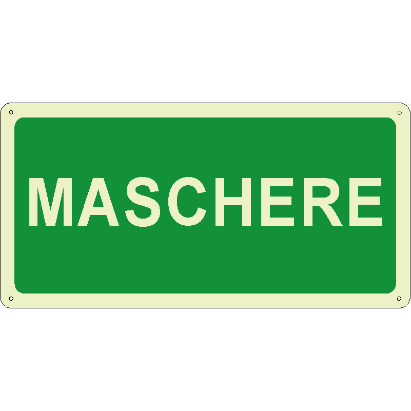 Maschere orizzontale luminescente