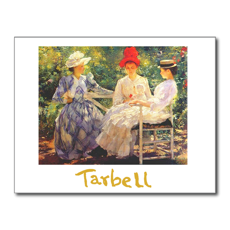185 - Edmund C. Tarbell - In a Garden