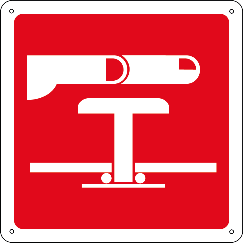 Stop di emergenza quadrato