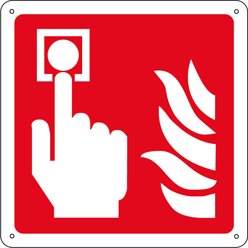 Allarme incendio quadrato