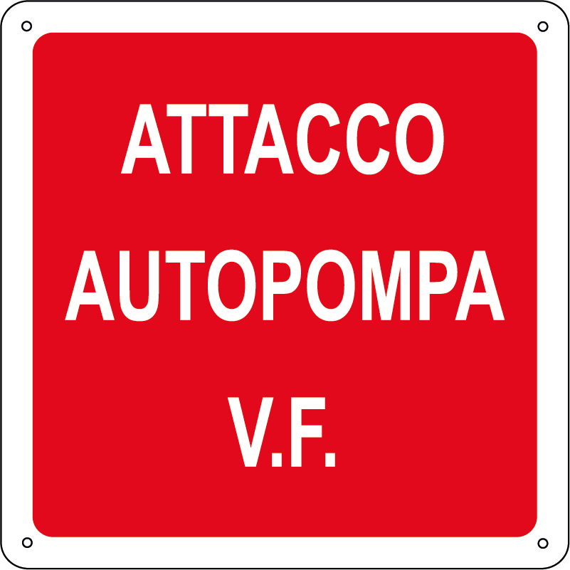 Attacco autopompa V.F. quadrato