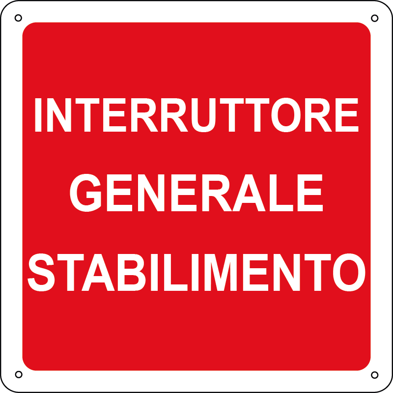 Interruttore generale stabilimento