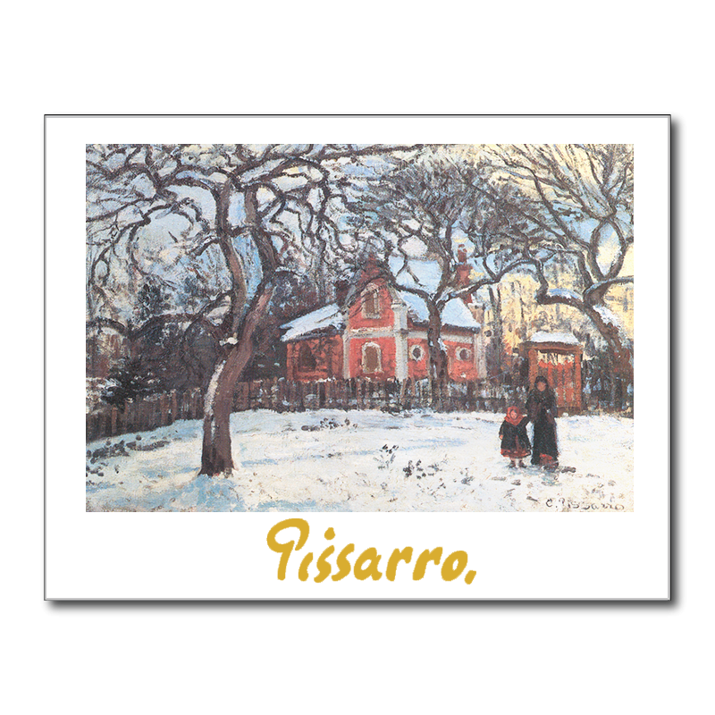 191 - C. Pissarro - Chataigniers sous la niege