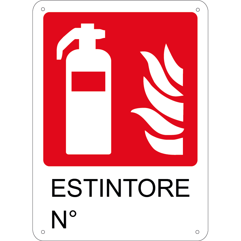 Estintore n.° verticale