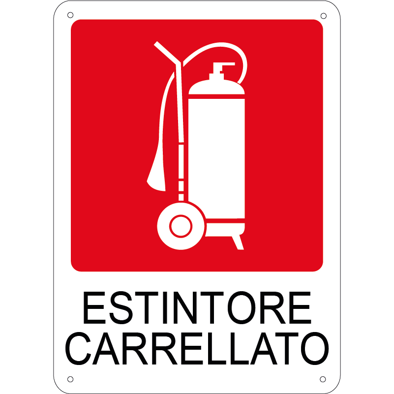 Estintore carrellato verticale