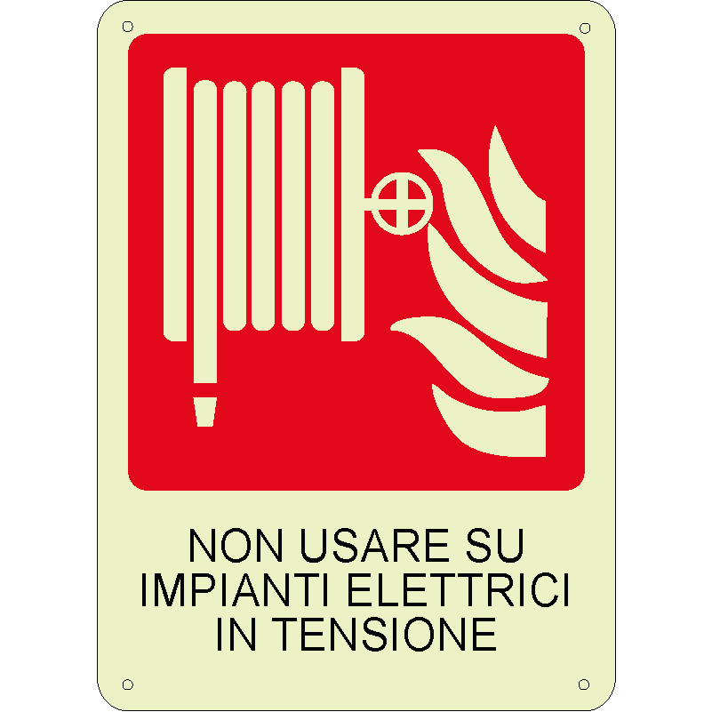 Non usare su impianti elettrici in tensione verticale luminescente