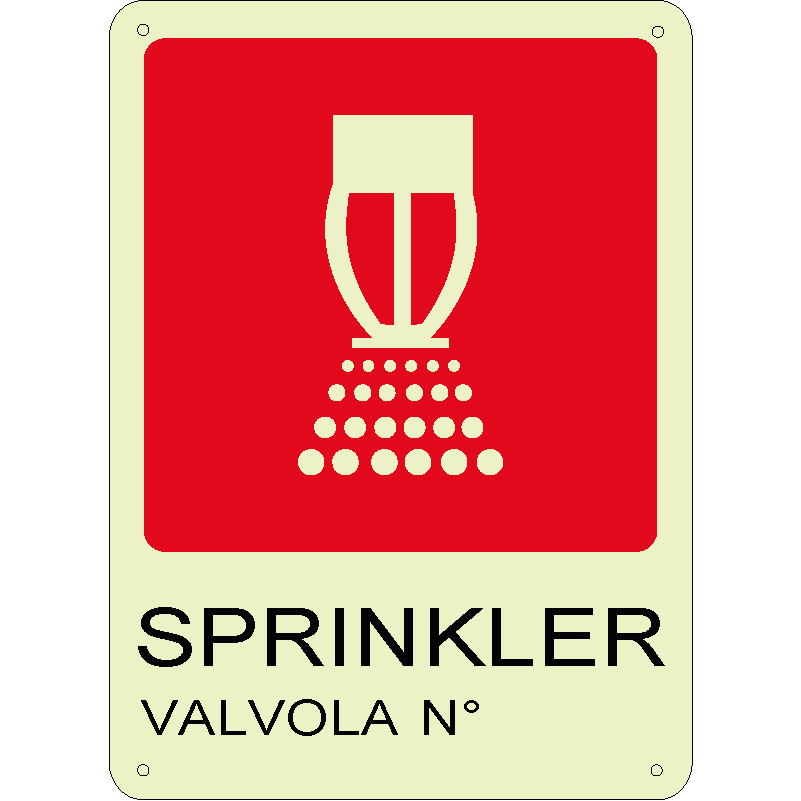 Sprinkler - Valvola n° luminescente