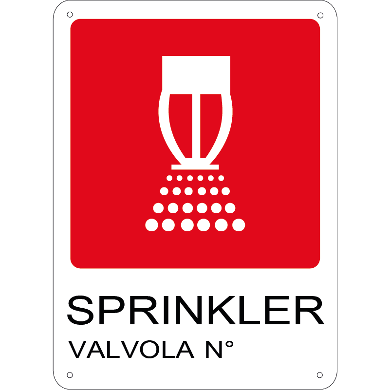 Sprinkler valvola n.° verticale