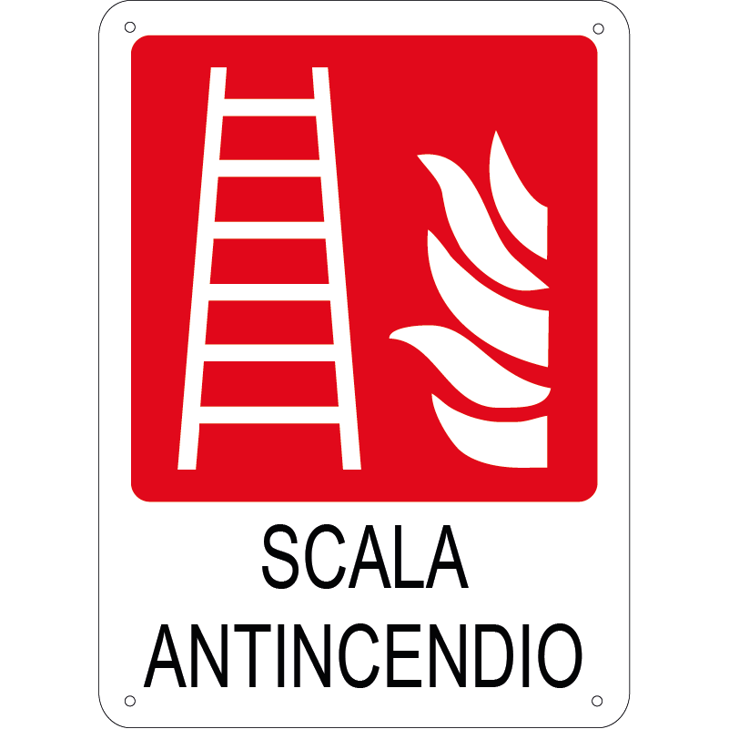 Scala antincendio verticale