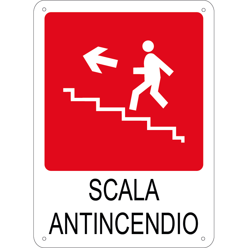 Scala antincendio verticale