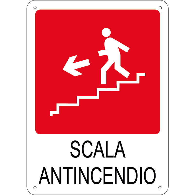 Scala antincendio verticale