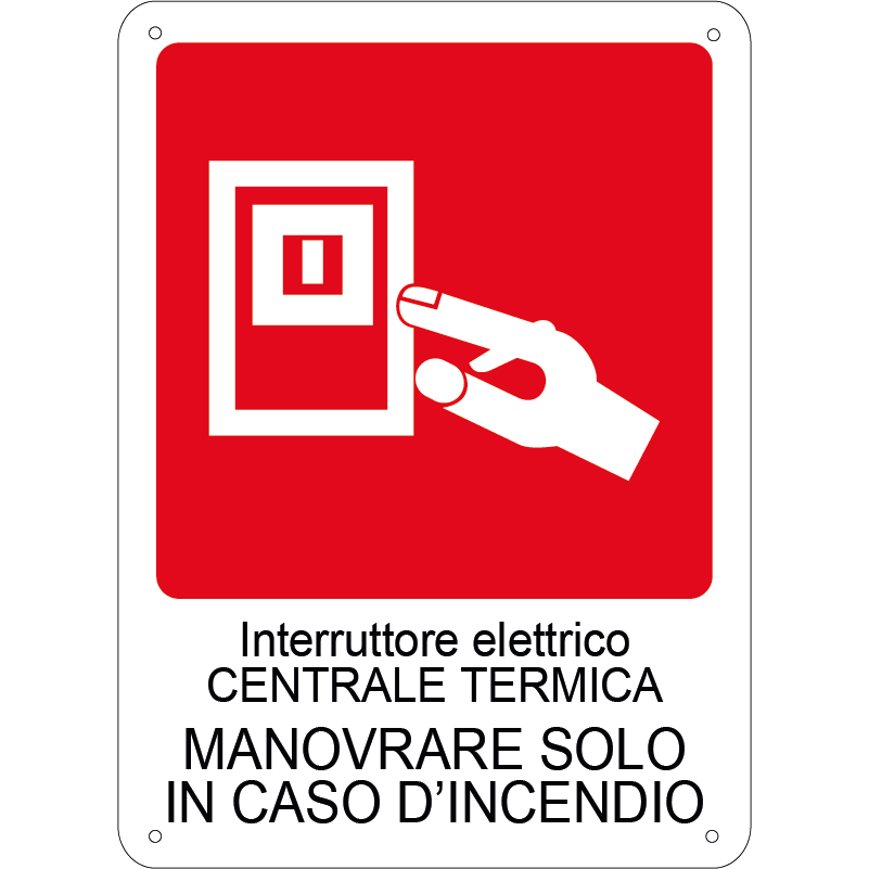 Interruttore elettrico centrale termica verticale