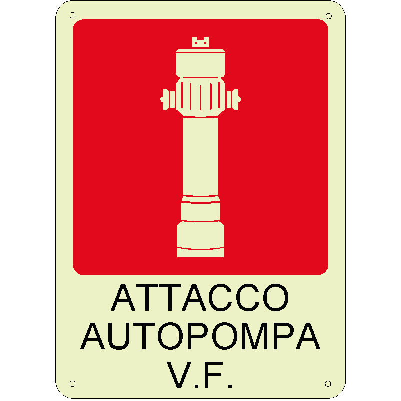 Attacco autopompa v.f. luminescente