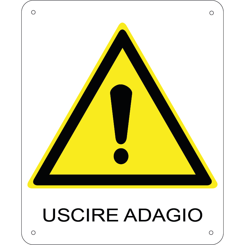 Uscire adagio verticale