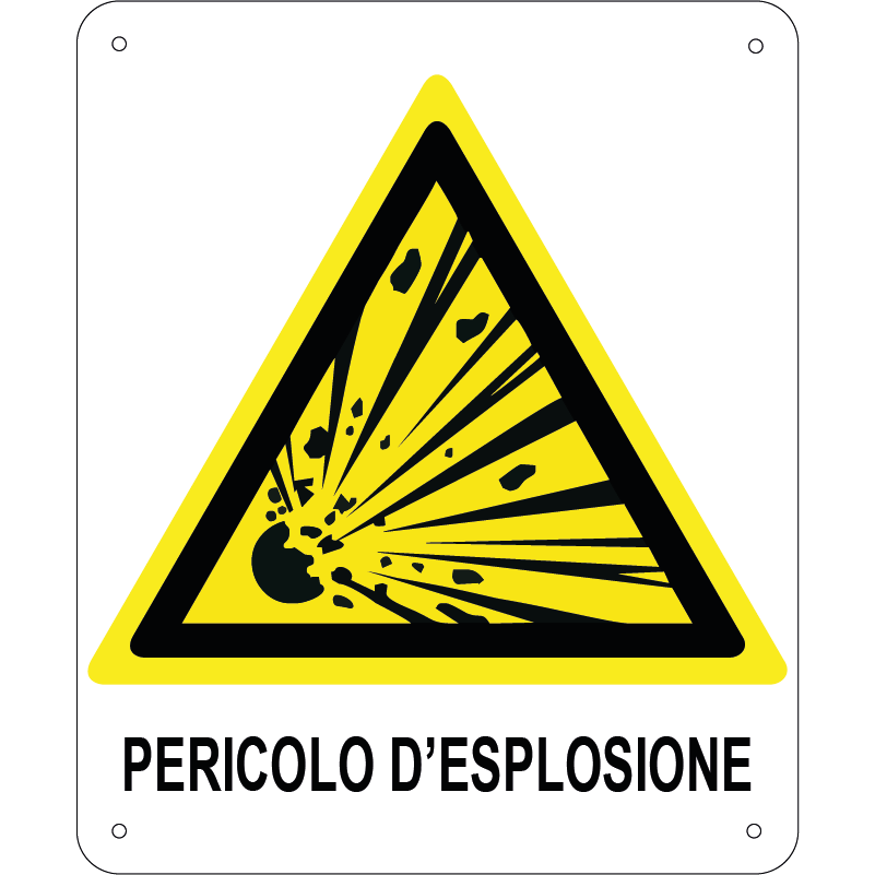Pericolo d'esplosione verticale