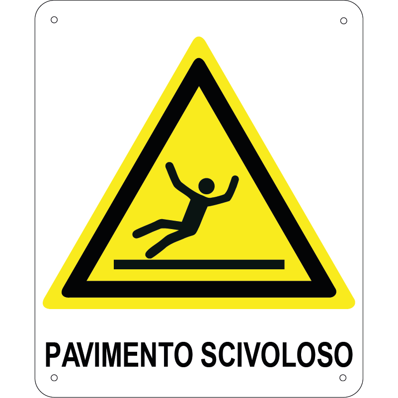 Pavimento scivoloso verticale