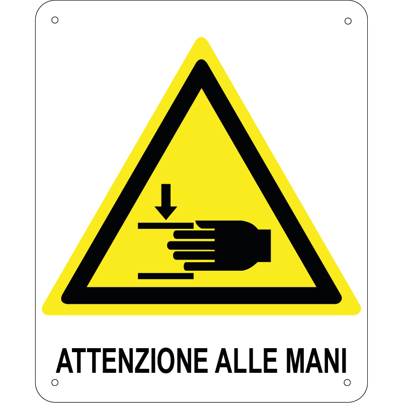 Attenzione alle mani verticale