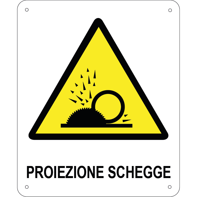 Proiezione schegge verticale