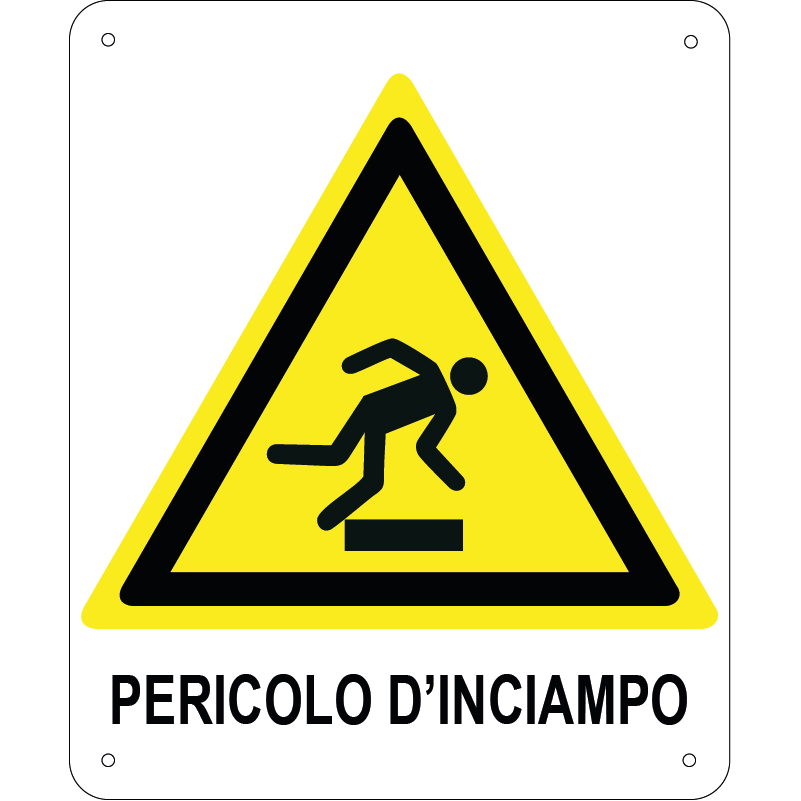 Pericolo d'inciampo verticale