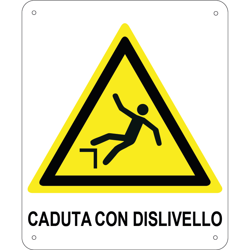 Caduta con dislivello verticale