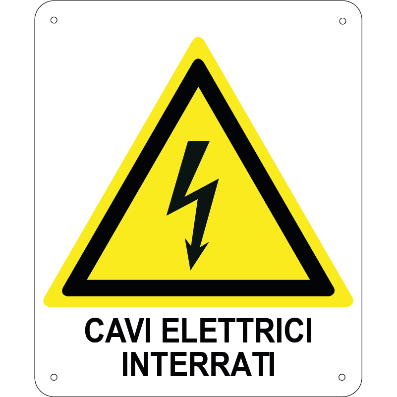 Cavi elettrici interrati verticale