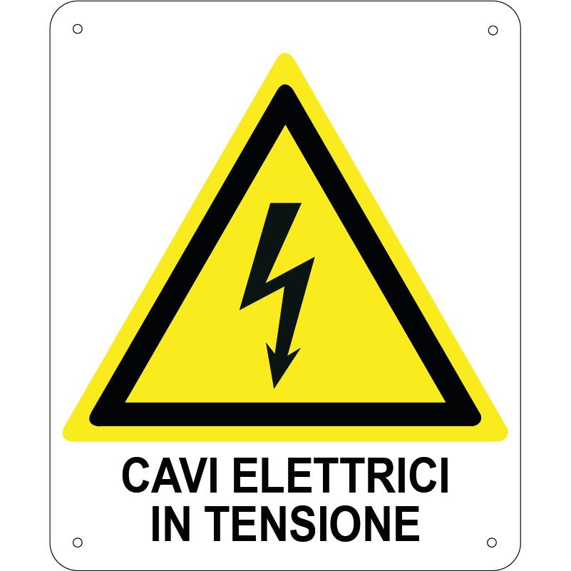 Cavi elettrici in tensione verticale