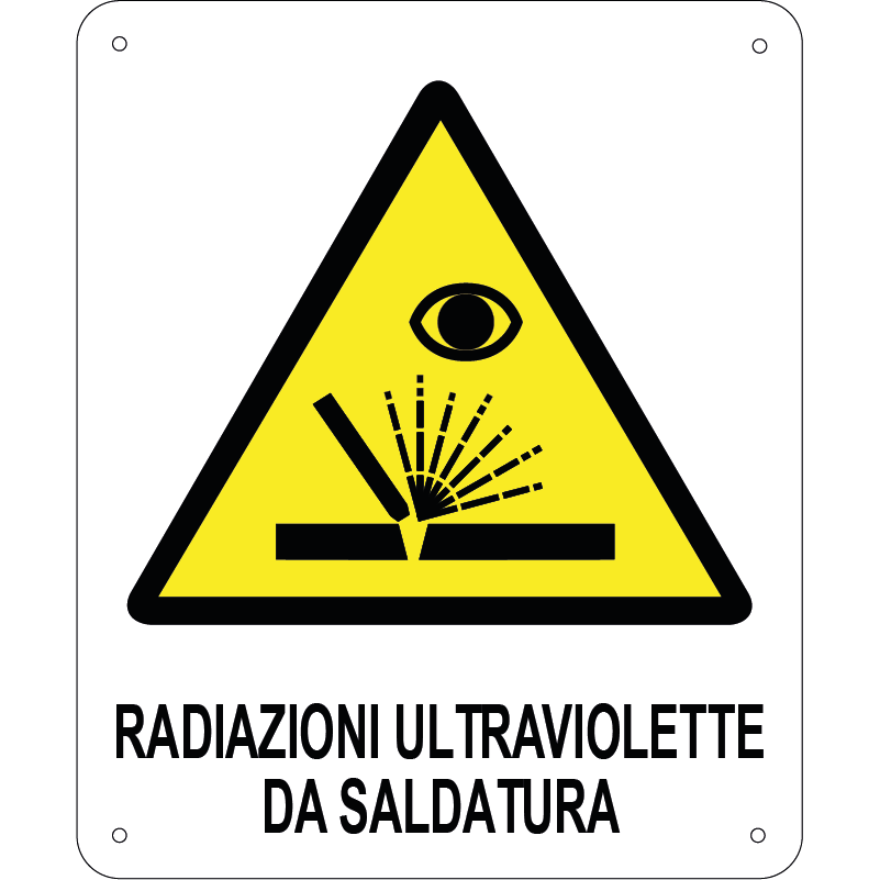 Radiazioni ultraviolette da saldatura verticale