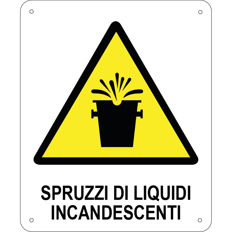Spruzzi di liquidi incandescenti verticale