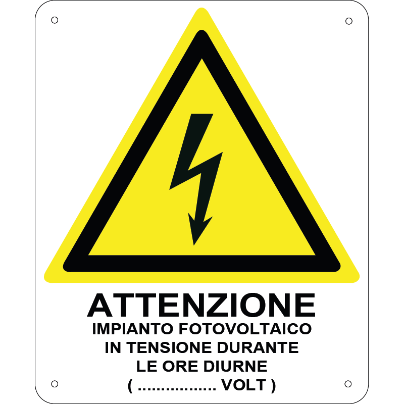 Attenzione impianto fotovoltaico verticale