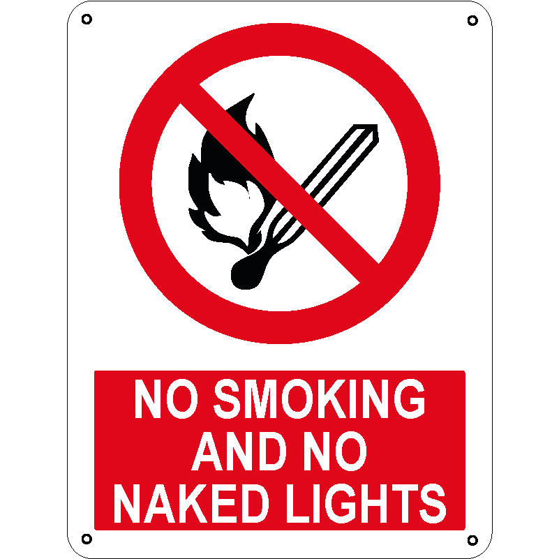 No smoking and no naked lights