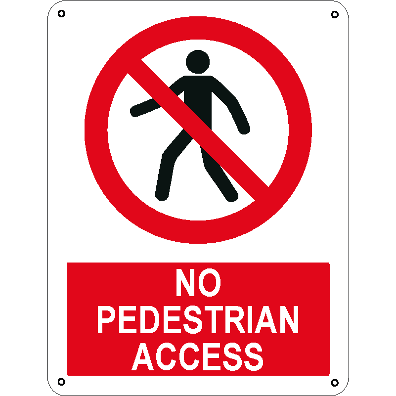 No pedestrian access