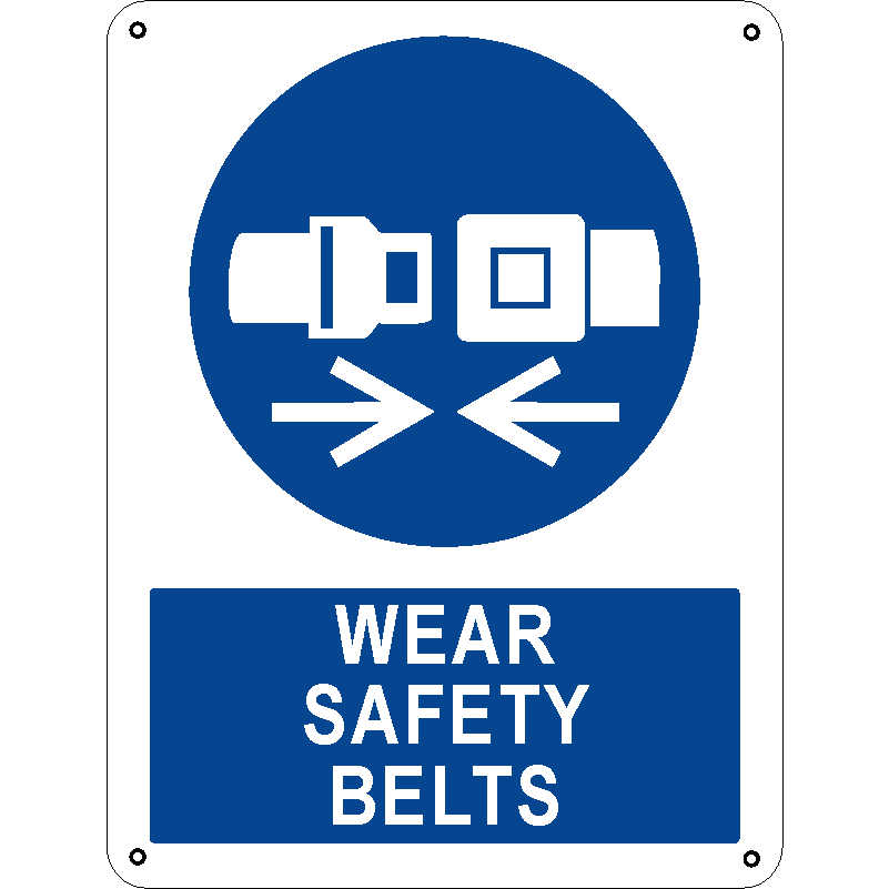 Wear safety belts
