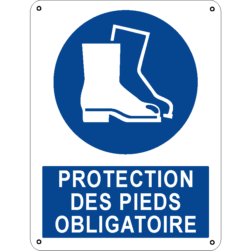 Protection des pieds obligatoire