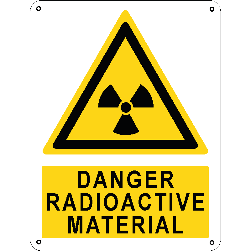 Danger radioactive material