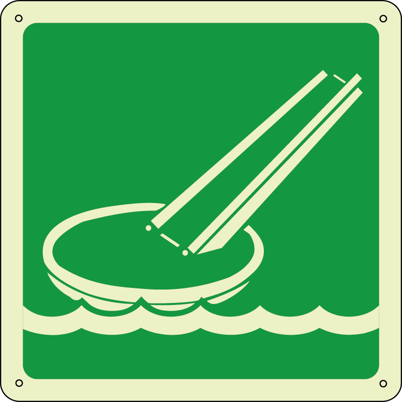 Scivolo di evacuazione - Evacuation slide quadrato luminescente